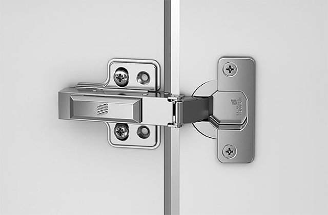 The Veosys 105° stainless steel finish concealed with clip on installation and integrated soft closing hinge from Hettich is a robust all rounder. 