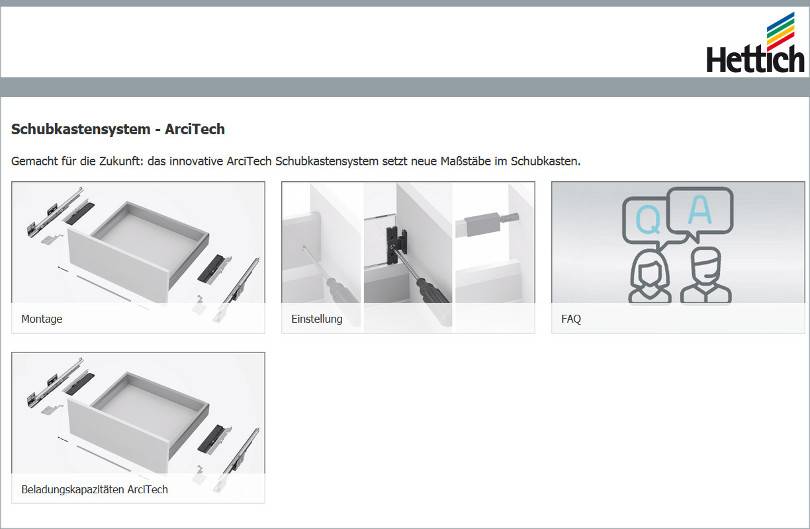 drawer system ArciTech