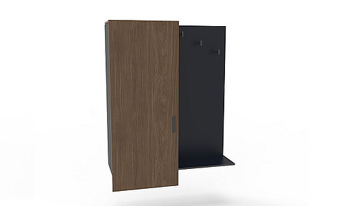 Minimalistyczna szafa łazienkowa - na zewnątrz design, wewnątrz mnóstwo miejsca do przechowywania