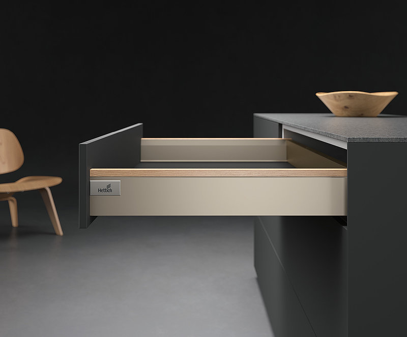 ArciTech with designer profiles: contrasting, impressive and great for differentiating. Photo: Hettich