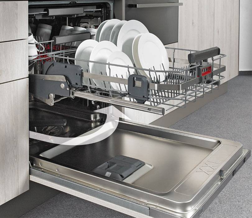 Уникальная фурнитура ComfortSwing для посудомоечных машин