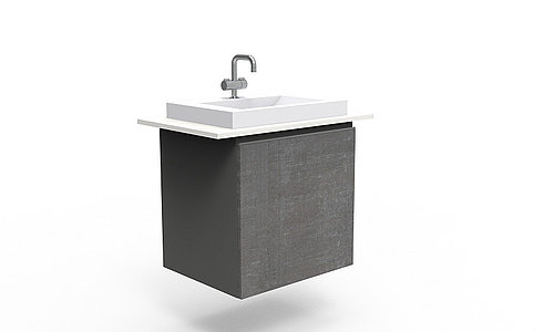 Armario de baño minimalista: diseño en el exterior, un promotor de espacio útil en el interior